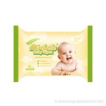 Lingettes bébé naturelles en pur coton